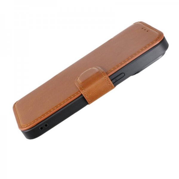 Rvelon iPhone 15 Pro Cover 4 kortlommer MagSafe Brun