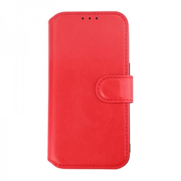 Rvelon iPhone 15 Pro Cover 4 Kortrum MagSafe Rød
