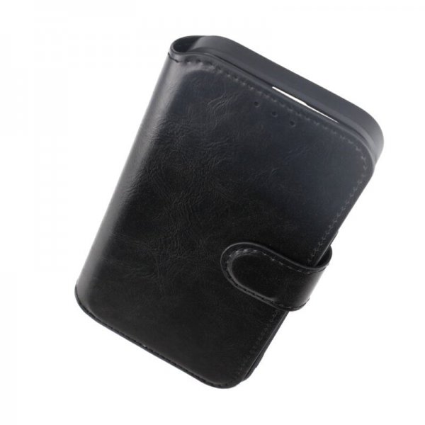 Rvelon iPhone 15 Pro Cover 4 kortlommer MagSafe Sort