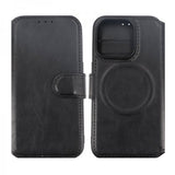 Rvelon iPhone 15 Pro Cover 4 kortlommer MagSafe Sort