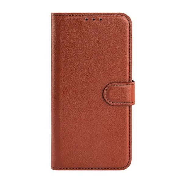 iPhone 15 Pro Cover med Støtteben Brun