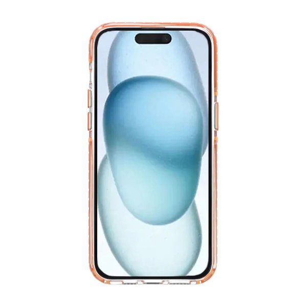 Rvelon iPhone 15 Pro Cover Forstærkede Hjørner Orange