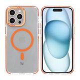 Rvelon iPhone 15 Pro Cover Forstærkede Hjørner Orange