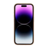 Rvelon iPhone 15 Pro Cover Roterbart MagSafe Stativ Brun