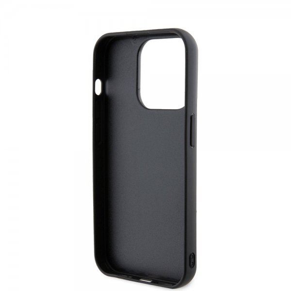 Karl Lagerfeld iPhone 15 Pro Cover 3D Rubber Karl & Choupette Sort