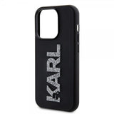 Karl Lagerfeld iPhone 15 Pro Cover 3D Rubber Karl Sort