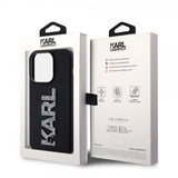 Karl Lagerfeld iPhone 15 Pro Cover 3D Rubber Karl Sort