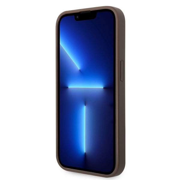 Guess iPhone 15 Pro Cover 4G Logo Brun