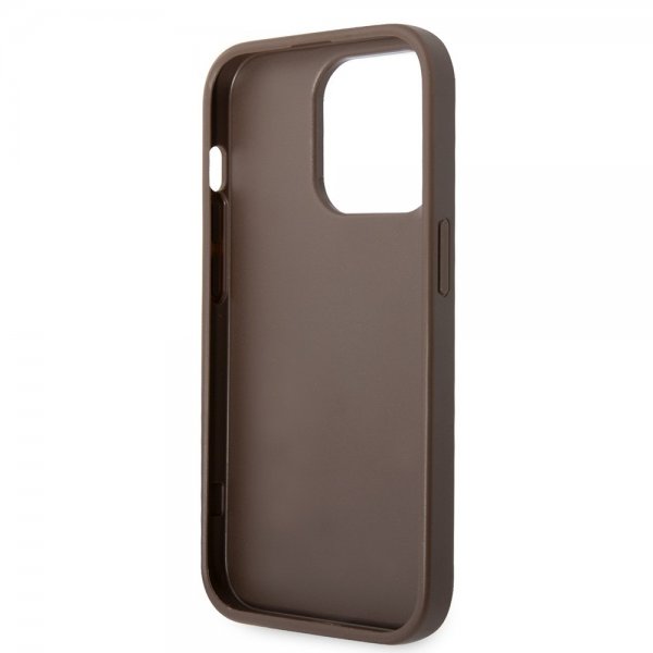 Guess iPhone 15 Pro Cover 4G Logo Brun