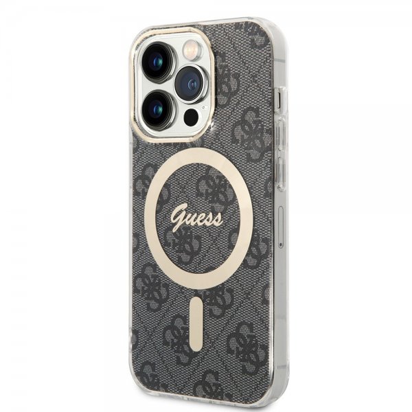 Guess iPhone 15 Pro Cover 4G Pattern MagSafe Sort