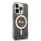 Guess iPhone 15 Pro Cover 4G Pattern MagSafe Sort