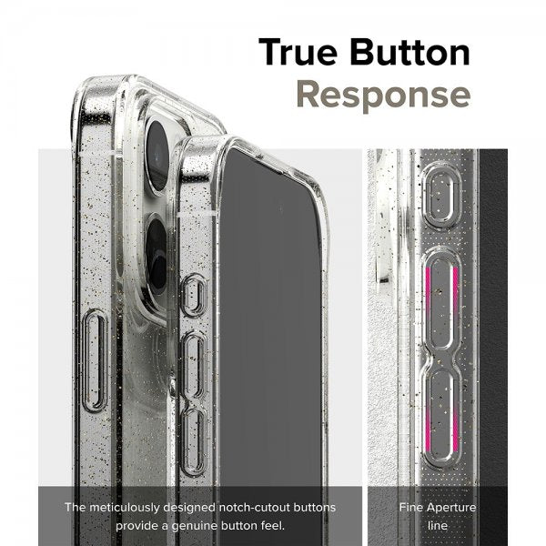 Ringke iPhone 15 Pro Cover Air Glitter Clear