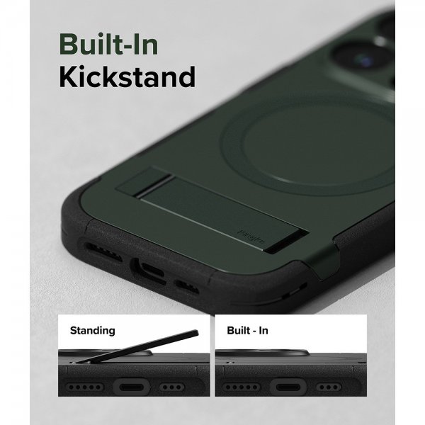 Ringke iPhone 15 Pro Cover Alles MagSafe Dark Green