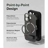 Ringke iPhone 15 Pro Cover Alle MagSafe Gun Metal