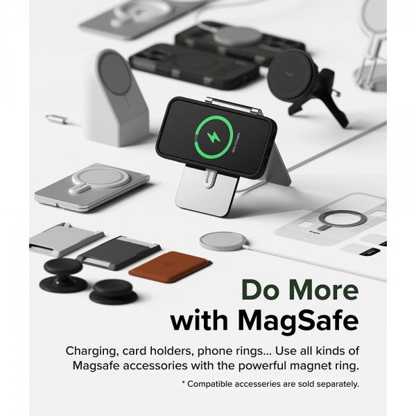 Ringke iPhone 15 Pro Cover Alle MagSafe Gun Metal