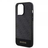 Guess iPhone 15 Pro Cover Bottom Stripe MagSafe Sort