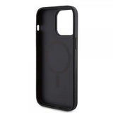 Guess iPhone 15 Pro Cover Bottom Stripe MagSafe Sort