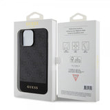 Guess iPhone 15 Pro Cover Bottom Stripe MagSafe Sort