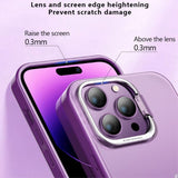 X-Level iPhone 15 Pro Cover Kameraram Kickstand Blå