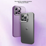 X-Level iPhone 15 Pro Cover Kameraram Kickstand Lilla