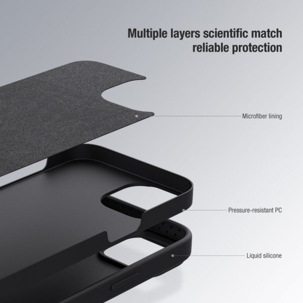 Nillkin iPhone 15 Pro Cover CamShield Silky Grå