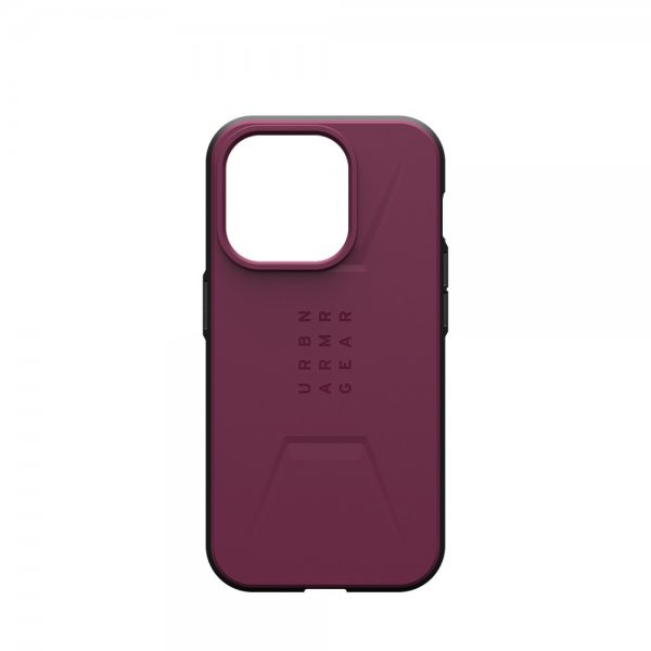 Urban Armor Gear (UAG) iPhone 15 Pro Cover Civilian MagSafe Bordeaux