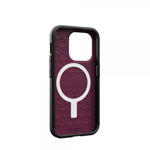 Urban Armor Gear (UAG) iPhone 15 Pro Cover Civilian MagSafe Bordeaux