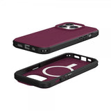 Urban Armor Gear (UAG) iPhone 15 Pro Cover Civilian MagSafe Bordeaux