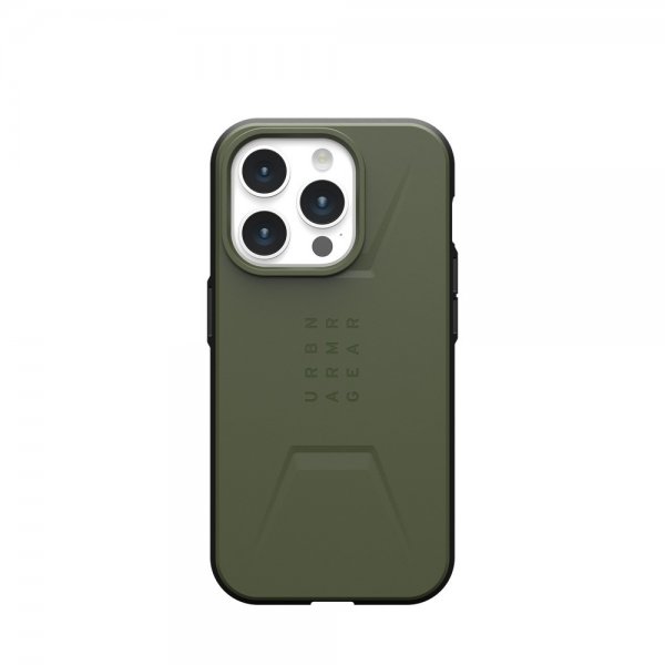 Urban Armor Gear (UAG) iPhone 15 Pro Cover Civilian MagSafe Olive Drab