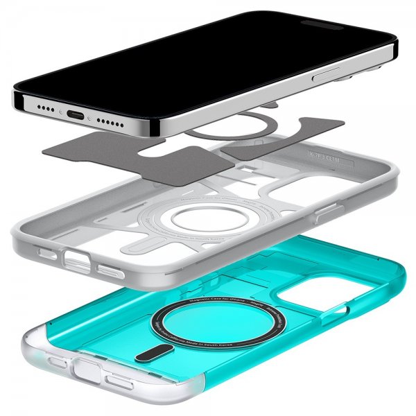 Spigen iPhone 15 Pro Cover Classic C1 MagFit Bondi Blue