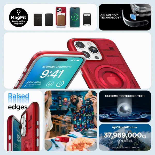Spigen iPhone 15 Pro Cover Classic C1 MagFit Ruby