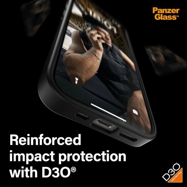 PanzerGlass iPhone 15 Pro Cover ClearCase D3O Sort