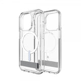 ZAGG iPhone 15 Pro Cover Crystal Palace Snap Kickstand Transparent