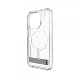 ZAGG iPhone 15 Pro Cover Crystal Palace Snap Kickstand Transparent