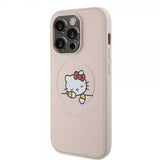 Hello Kitty iPhone 15 Pro Cover Præget Logo MagSafe Pink