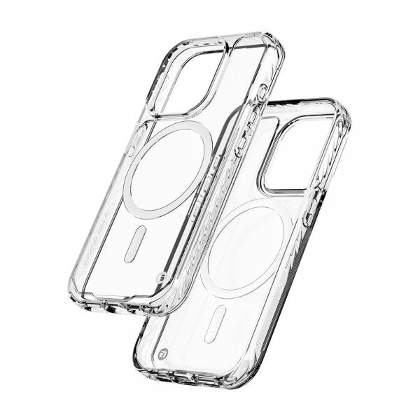 Clckr iPhone 15 Pro Cover Diamond MagSafe Gennemsigtig