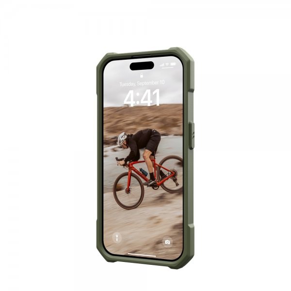 Urban Armor Gear (UAG) iPhone 15 Pro Cover Essential Armor MagSafe Olive Drab