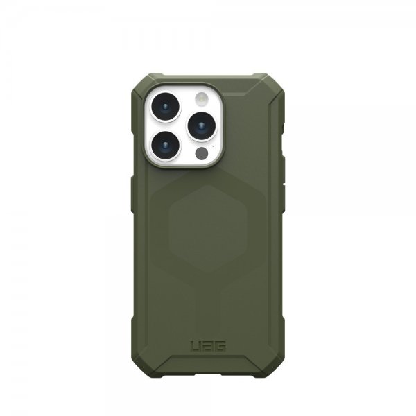 Urban Armor Gear (UAG) iPhone 15 Pro Cover Essential Armor MagSafe Olive Drab