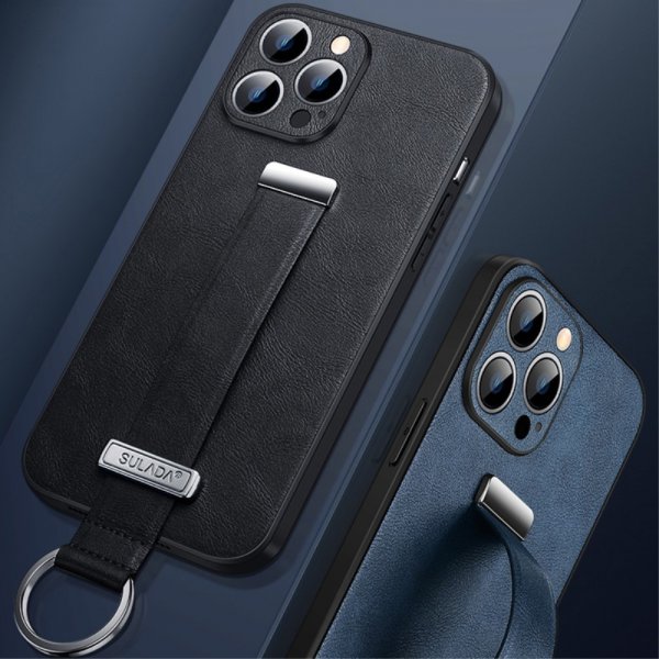 Sulada iPhone 15 Pro Cover Fashion Series Blå