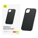 Baseus iPhone 15 Pro Cover Faux Leather Series Sort