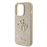 Guess iPhone 15 Pro Cover Fixed Glitter Guld