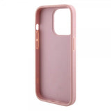 Guess iPhone 15 Pro Cover Fixed Glitter Rosa