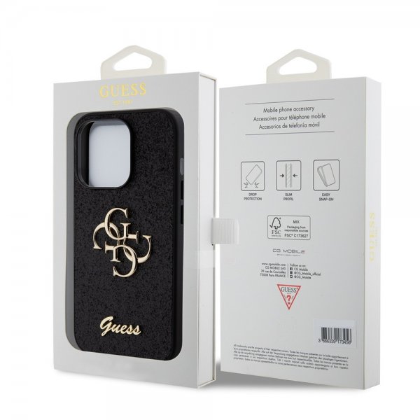Guess iPhone 15 Pro Cover Fixed Glitter Sort