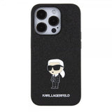Karl Lagerfeld iPhone 15 Pro Cover Fixed Glitter Sort