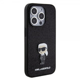 Karl Lagerfeld iPhone 15 Pro Cover Fixed Glitter Sort