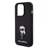 Karl Lagerfeld iPhone 15 Pro Cover Fixed Glitter Sort