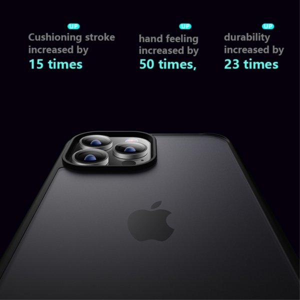 X-Level iPhone 15 Pro Cover Frostet Bagside Blå