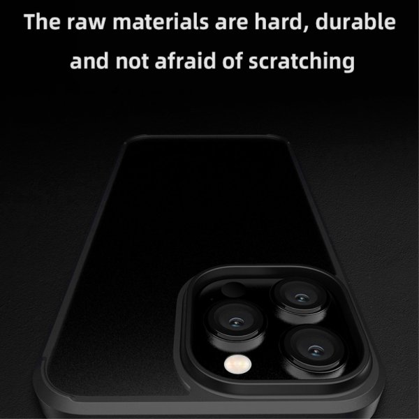 X-Level iPhone 15 Pro Cover Matteret Transparent Sort