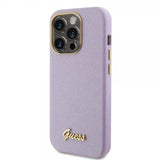 Guess iPhone 15 Pro Cover Full Glitter Wrapped Lilac