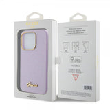 Guess iPhone 15 Pro Cover Full Glitter Wrapped Lilac
